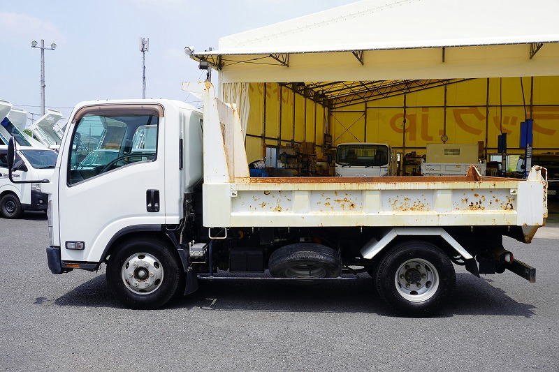 エルフ　「ワイド」　強化　ローダーダンプ　新明和製　一方開　積載３８００ｋｇ　スライド用ラジコン　ＥＴＣ　ダンプピン　ＡＴ車！1