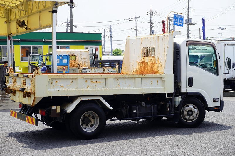 エルフ　「ワイド」　強化　ローダーダンプ　新明和製　一方開　積載３８００ｋｇ　スライド用ラジコン　ＥＴＣ　ダンプピン　ＡＴ車！6