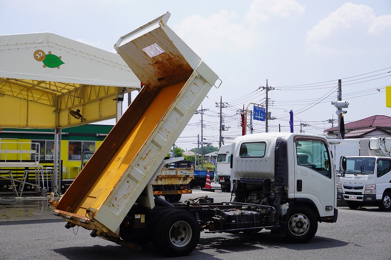 エルフ　「ワイド」　強化　ローダーダンプ　新明和製　一方開　積載３８００ｋｇ　スライド用ラジコン　ＥＴＣ　ダンプピン　ＡＴ車！25