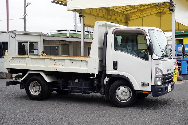 エルフ　「ワイド」　強化　ローダーダンプ　新明和製　一方開　積載３７５０ｋｇ　スライド用ラジコン　ＥＴＣ　ダンプピン　ＡＴ車！4