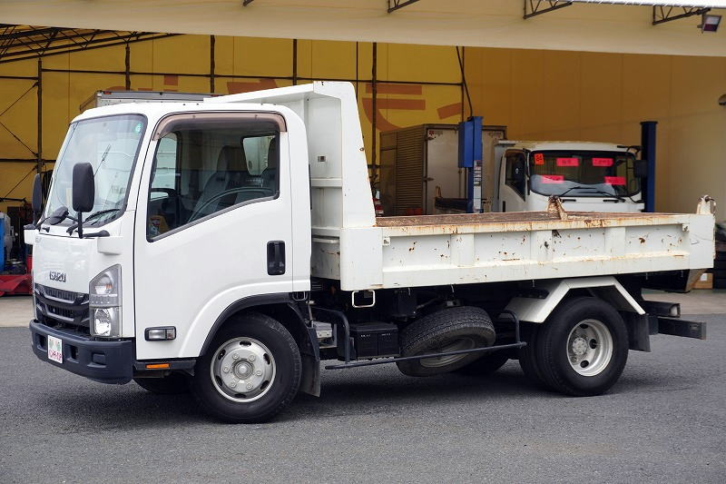 エルフ　「ワイド」　強化　ローダーダンプ　新明和製　一方開　積載３７５０ｋｇ　スライド用ラジコン　ＥＴＣ　ダンプピン　ＡＴ車！7