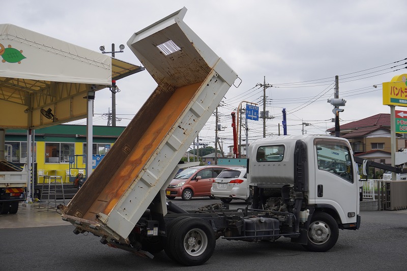 エルフ　「ワイド」　強化　ローダーダンプ　新明和製　一方開　積載３７５０ｋｇ　スライド用ラジコン　ＥＴＣ　ダンプピン　ＡＴ車！25