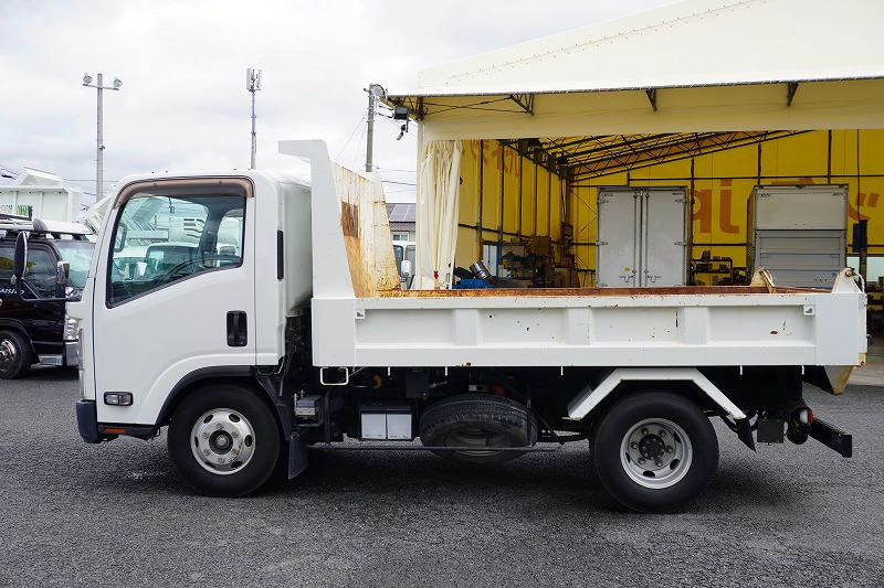 エルフ　「ワイド」　強化　ローダーダンプ　新明和製　一方開　積載３８００ｋｇ　スライド用ラジコン　ＥＴＣ　ダンプピン　ＡＴ車！1