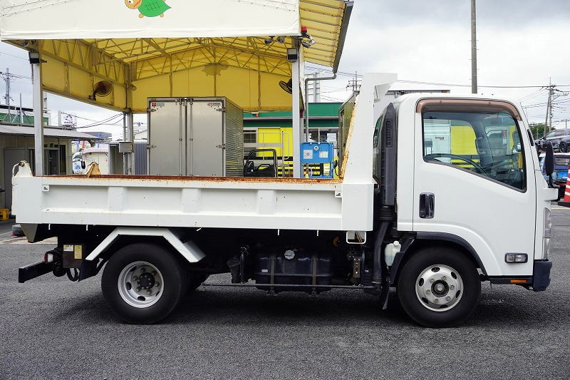 エルフ　「ワイド」　強化　ローダーダンプ　新明和製　一方開　積載３８００ｋｇ　スライド用ラジコン　ＥＴＣ　ダンプピン　ＡＴ車！3