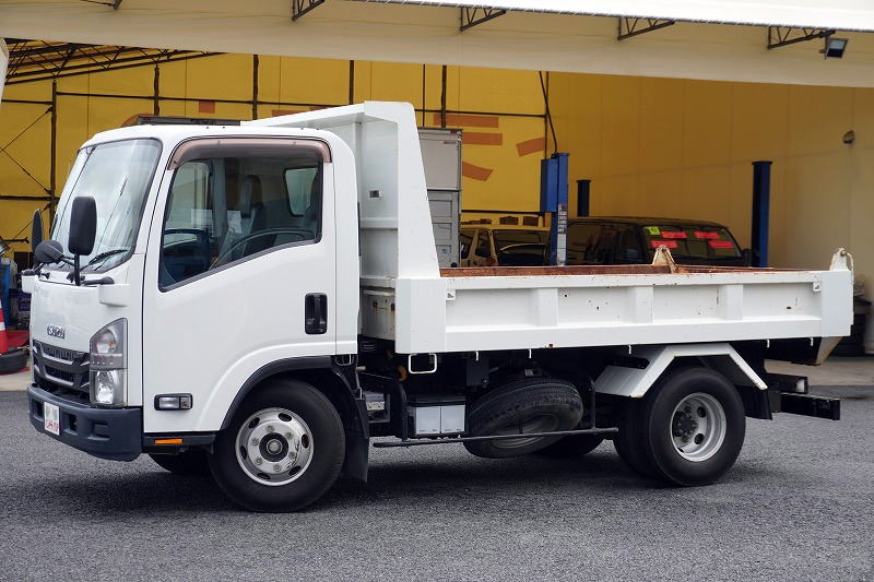 エルフ　「ワイド」　強化　ローダーダンプ　新明和製　一方開　積載３８００ｋｇ　スライド用ラジコン　ＥＴＣ　ダンプピン　ＡＴ車！7