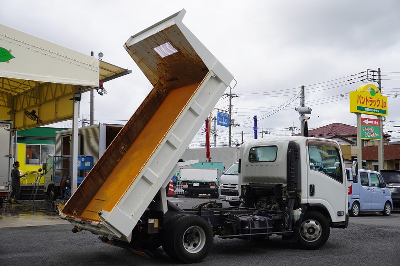 エルフ　「ワイド」　強化　ローダーダンプ　新明和製　一方開　積載３８００ｋｇ　スライド用ラジコン　ＥＴＣ　ダンプピン　ＡＴ車！25