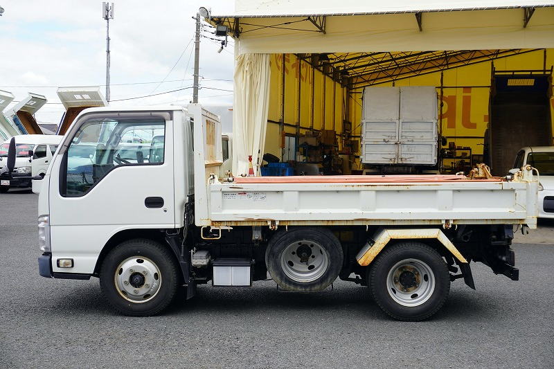 エルフ　強化　三転ダンプ　新明和製　積載２０００ｋｇ　三方開　手動コボレーン　リアダンプピン　鳥居アングル補強　左電格ミラー　坂道発進補助　ＥＴＣ　６速ＭＴ！1