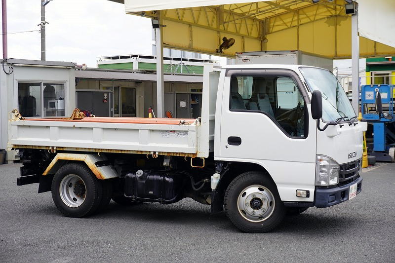 エルフ　強化　三転ダンプ　新明和製　積載２０００ｋｇ　三方開　手動コボレーン　リアダンプピン　鳥居アングル補強　左電格ミラー　坂道発進補助　ＥＴＣ　６速ＭＴ！4