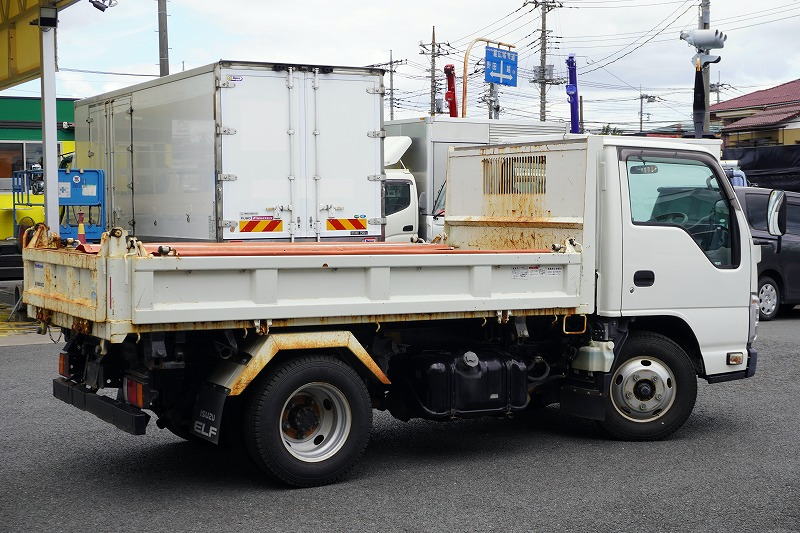 エルフ　強化　三転ダンプ　新明和製　積載２０００ｋｇ　三方開　手動コボレーン　リアダンプピン　鳥居アングル補強　左電格ミラー　坂道発進補助　ＥＴＣ　６速ＭＴ！6