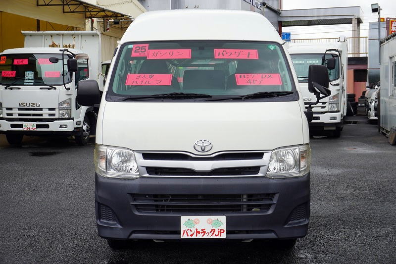 ハイエース　ロング　ＤＸ　４ドア　「ハイルーフ」　ガソリン車　３人乗り　トヨタ車体製パワーゲート　荷台板張り　ＥＴＣ　小窓　ワンオーナー！ＡＴ車！0