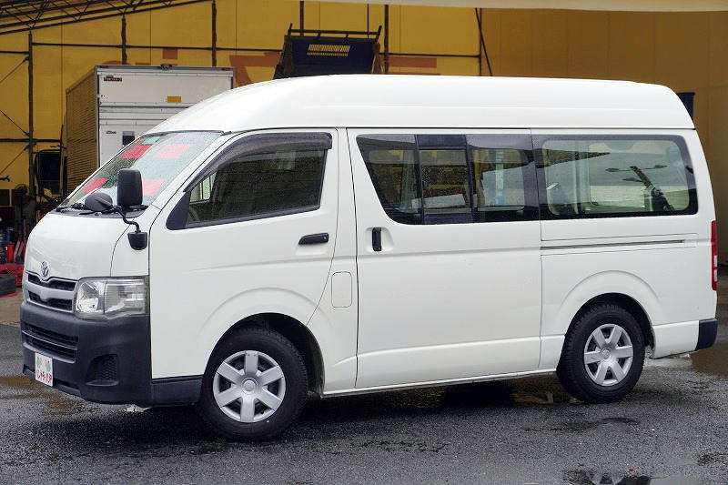 ハイエース　ロング　ＤＸ　４ドア　「ハイルーフ」　ガソリン車　３人乗り　トヨタ車体製パワーゲート　荷台板張り　ＥＴＣ　小窓　ワンオーナー！ＡＴ車！4