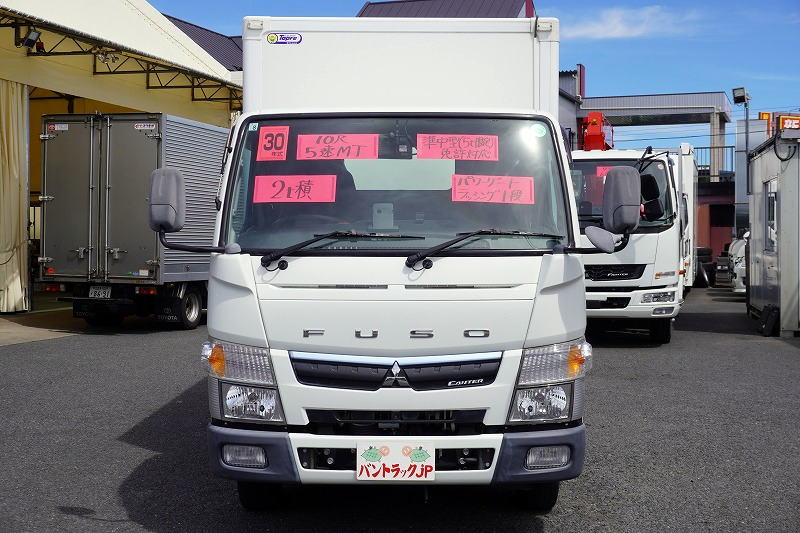 キャンター　１０尺　パネルバン　積載２０００ｋｇ　リア観音扉　垂直パワーゲート　ラッシング１段　荷台ステンレス張り　バックカメラ　社外ナビ　ＥＴＣ　左電格ミラー　車線逸脱警報　フォグランプ　５速ＭＴ！準中型（５トン限定）免許対応！！0