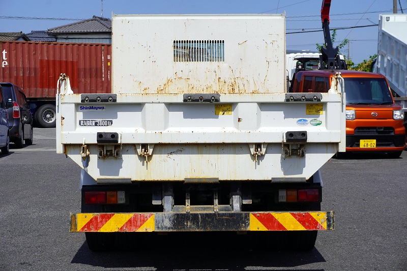 エルフ　「ワイド」　強化　ローダーダンプ　新明和製　一方開　積載３８００ｋｇ　スライド用ラジコン　ＥＴＣ　ダンプピン　ＡＴ車！2