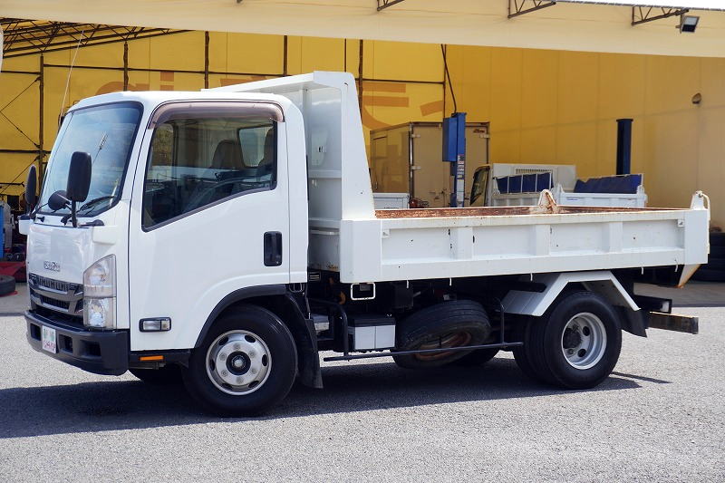 エルフ　「ワイド」　強化　ローダーダンプ　新明和製　一方開　積載３８００ｋｇ　スライド用ラジコン　ＥＴＣ　ダンプピン　ＡＴ車！7