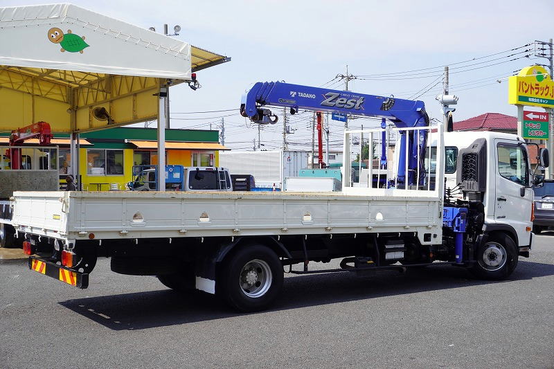レンジャー　４トン　「標準幅　ベッドレス」　４段クレーン　積載２６５０ｋｇ　タダノ製　５．４ｍ長　ラジコン　フックイン　２．９３ｔ吊　ロープ穴４対　床フック４対　ＥＴＣ　ＡＴ車！6