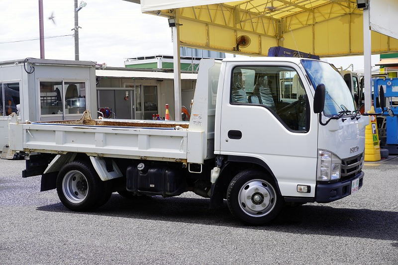 エルフ　強化ダンプ　新明和製　積載２０００ｋｇ　三方開　手動コボレーン　鳥居アングル補強　ダンプピン　ＥＴＣ　坂道発進補助　フルフラットロー　５速ＭＴ！4