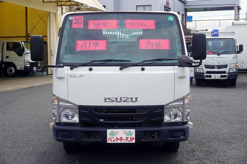エルフ　強化ダンプ　極東製　積載２０００ｋｇ　三方開　手動コボレーン　鳥居アングル補強　ダンプピン　ＥＴＣ　フルフラットロー　ＡＴ車！0