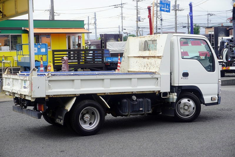 エルフ　強化ダンプ　極東製　積載２０００ｋｇ　三方開　手動コボレーン　鳥居アングル補強　ダンプピン　ＥＴＣ　フルフラットロー　ＡＴ車！6