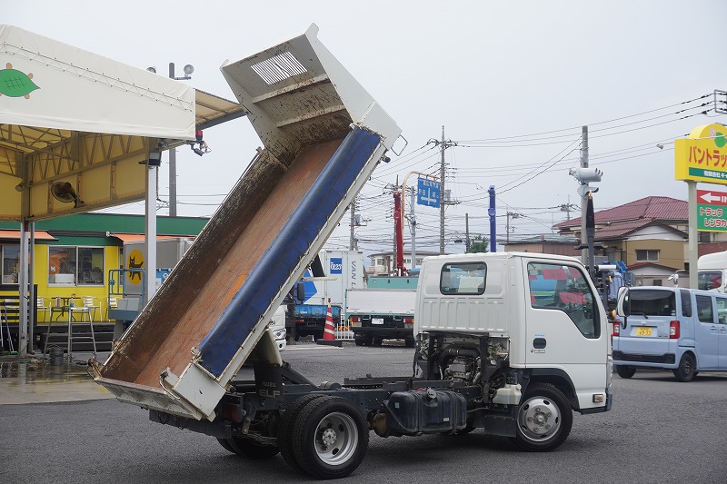 エルフ　強化ダンプ　極東製　積載２０００ｋｇ　三方開　手動コボレーン　鳥居アングル補強　ダンプピン　ＥＴＣ　フルフラットロー　ＡＴ車！26