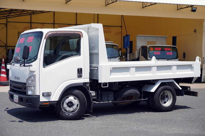 エルフ　「ワイド」　強化　ローダーダンプ　新明和製　一方開　積載３８００ｋｇ　スライド用ラジコン　ＥＴＣ　ダンプピン　ＡＴ車！5