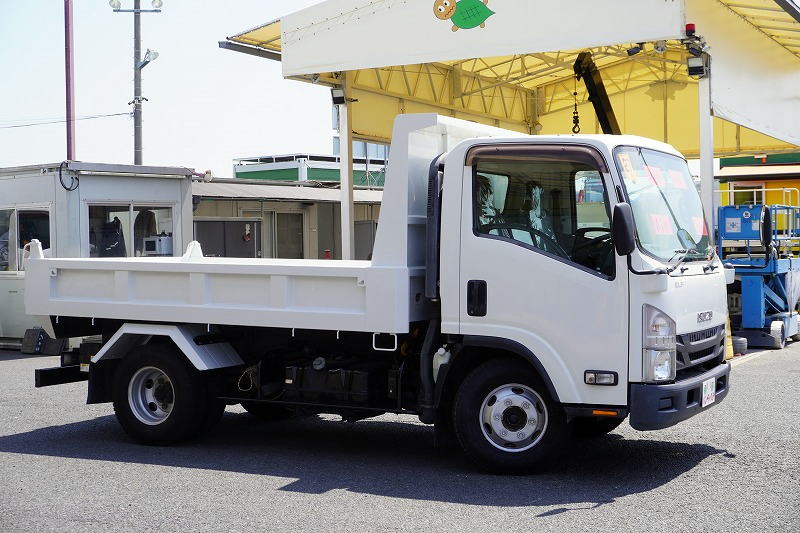 エルフ　「ワイド」　強化　ローダーダンプ　新明和製　一方開　積載３８００ｋｇ　ＥＴＣ　ダンプピン　ＡＴ車！4