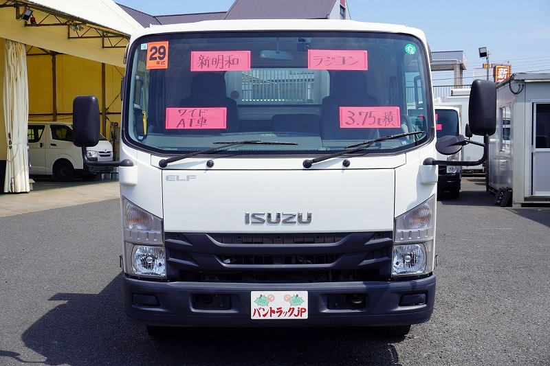 エルフ　「ワイド」　強化　ローダーダンプ　新明和製　一方開　積載３７５０ｋｇ　スライド用ラジコン　ＥＴＣ　ダンプピン　壁面フック３対　ＡＴ車！0