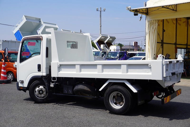 エルフ　「ワイド」　強化　ローダーダンプ　新明和製　一方開　積載３７５０ｋｇ　スライド用ラジコン　ＥＴＣ　ダンプピン　壁面フック３対　ＡＴ車！5