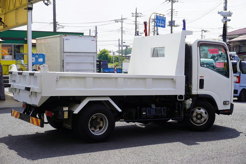 エルフ　「ワイド」　強化　ローダーダンプ　新明和製　一方開　積載３７５０ｋｇ　スライド用ラジコン　ＥＴＣ　ダンプピン　壁面フック３対　ＡＴ車！6