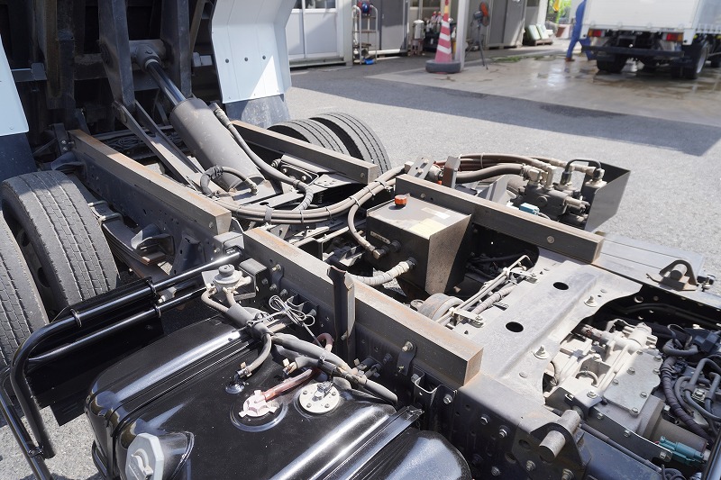 エルフ　「ワイド」　強化　ローダーダンプ　新明和製　一方開　積載３７５０ｋｇ　スライド用ラジコン　ＥＴＣ　ダンプピン　壁面フック３対　ＡＴ車！37