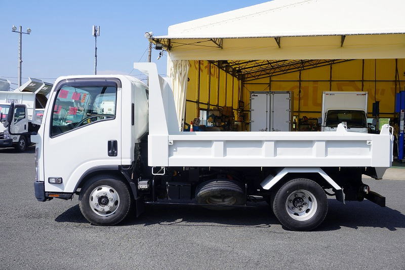 エルフ　「ワイド」　強化　ローダーダンプ　新明和製　一方開　積載３８００ｋｇ　スライド用ラジコン　ＥＴＣ　ダンプピン　ＡＴ車！1