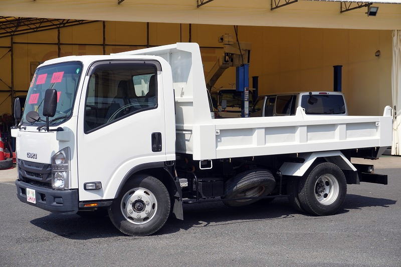 エルフ　「ワイド」　強化　ローダーダンプ　新明和製　一方開　積載３８００ｋｇ　スライド用ラジコン　ＥＴＣ　ダンプピン　ＡＴ車！6