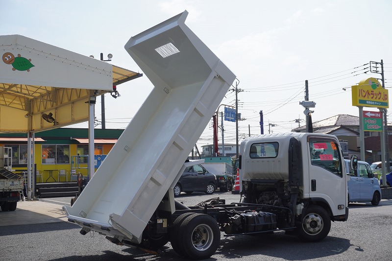 エルフ　「ワイド」　強化　ローダーダンプ　新明和製　一方開　積載３８００ｋｇ　スライド用ラジコン　ＥＴＣ　ダンプピン　ＡＴ車！27