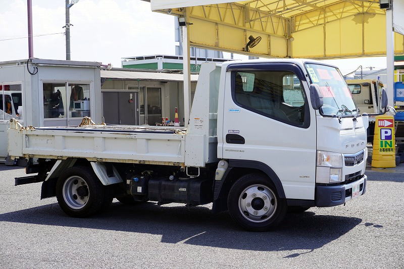 キャンター　強化ダンプ　新明和製　積載２０００ｋｇ　三方開　手動コボレーン　鳥居アングル補強　ダンプピン　ＥＴＣ　坂道発進補助　車線逸脱警報　フルフラットロー　ＡＴ車！4