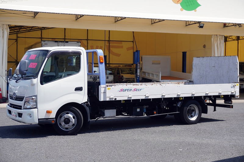 デュトロ　「ワイド超ロング」　セーフティーローダー　一般用　タダノ製　積載３５００ｋｇ　ウインチ　ラジコン　床フック１０対　三方開　フォグランプ　スマートキー　電動パーキングブレーキ　左電格ミラー　ＥＴＣ　ＡＴ車！7