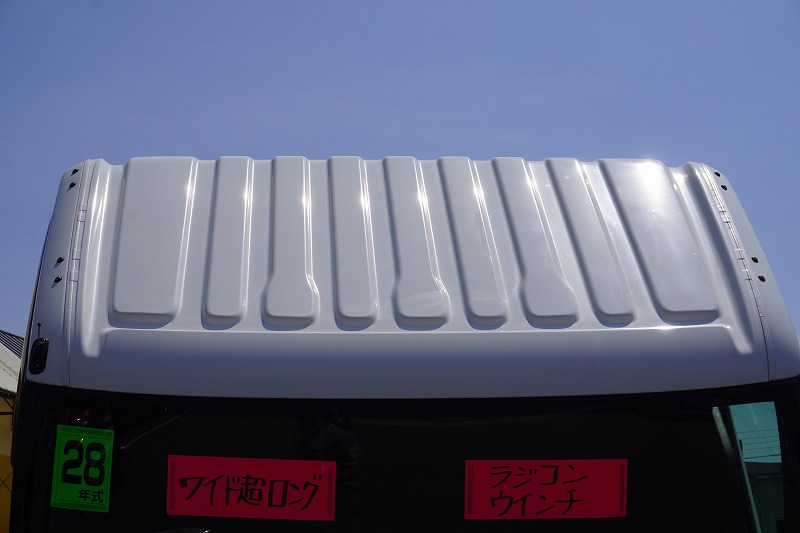 デュトロ　「ワイド超ロング」　セーフティーローダー　一般用　タダノ製　積載３５００ｋｇ　ウインチ　ラジコン　床フック１０対　三方開　フォグランプ　スマートキー　電動パーキングブレーキ　左電格ミラー　ＥＴＣ　ＡＴ車！15