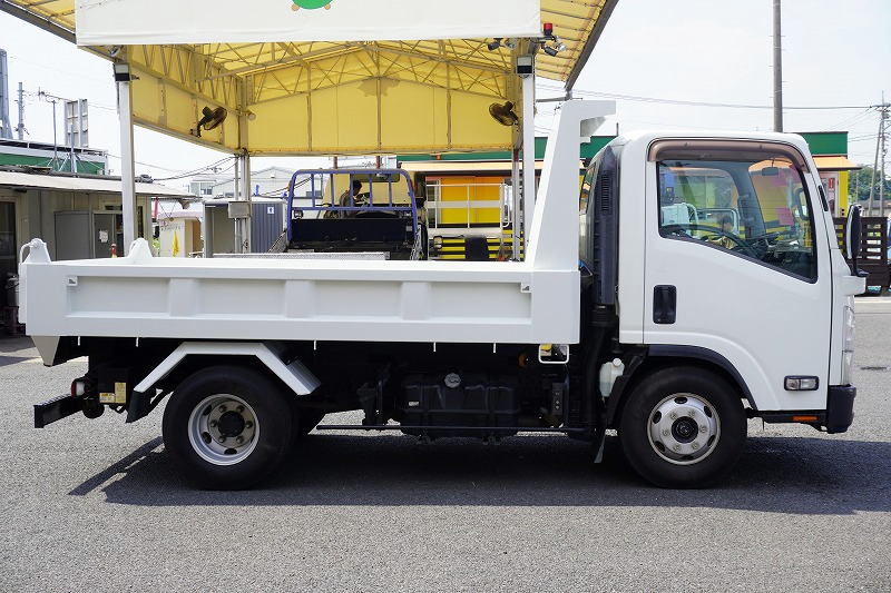 エルフ　「ワイド」　強化　ローダーダンプ　新明和製　一方開　積載３８００ｋｇ　スライド用ラジコン　ＥＴＣ　ダンプピン　ＡＴ車！3