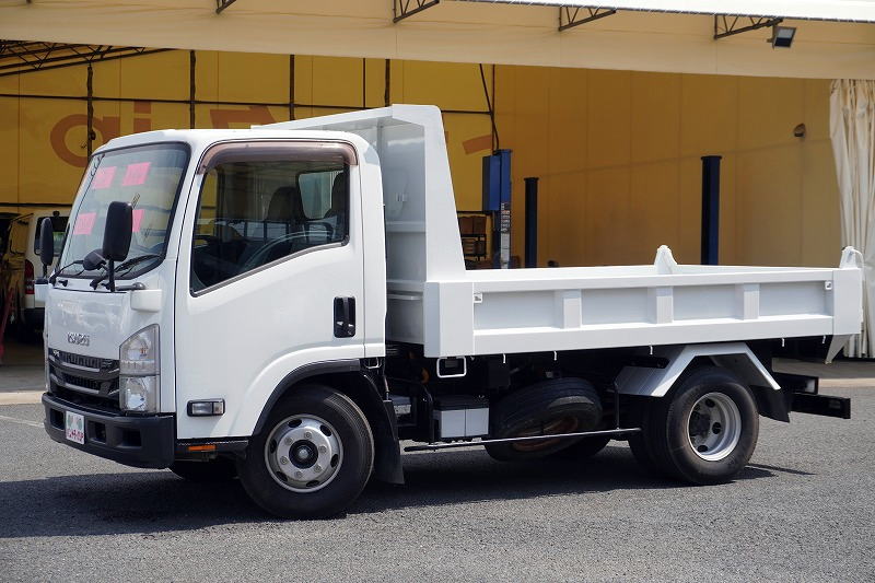 エルフ　「ワイド」　強化　ローダーダンプ　新明和製　一方開　積載３８００ｋｇ　スライド用ラジコン　ＥＴＣ　ダンプピン　ＡＴ車！7