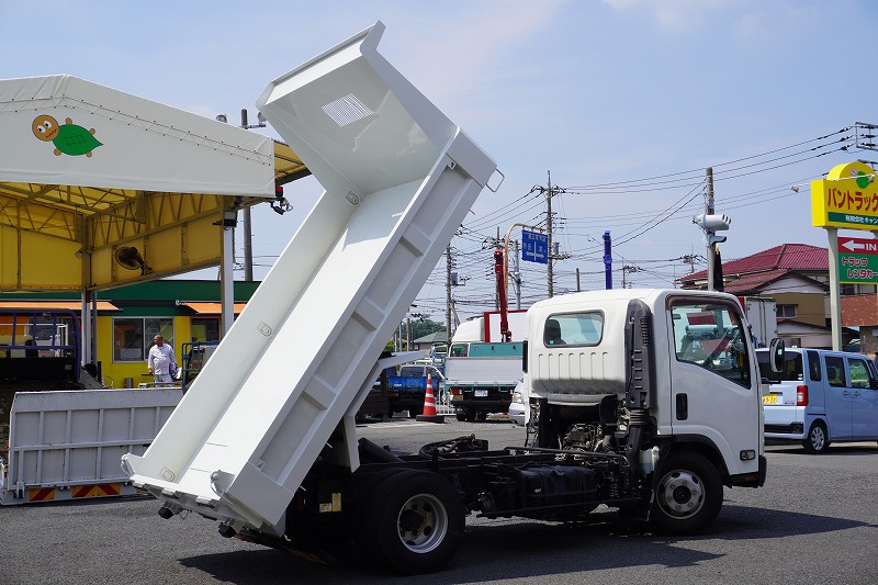 エルフ　「ワイド」　強化　ローダーダンプ　新明和製　一方開　積載３８００ｋｇ　スライド用ラジコン　ＥＴＣ　ダンプピン　ＡＴ車！25