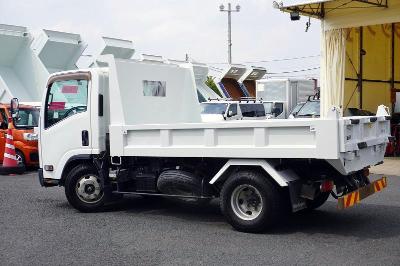 エルフ　「ワイド」　強化　ローダーダンプ　新明和製　一方開　積載３７５０ｋｇ　スライド用ラジコン　ＥＴＣ　ダンプピン　壁面フック３対　ＡＴ車！5