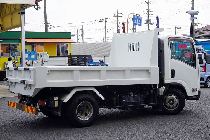 エルフ　「ワイド」　強化　ローダーダンプ　新明和製　一方開　積載３７５０ｋｇ　スライド用ラジコン　ＥＴＣ　ダンプピン　壁面フック３対　ＡＴ車！7