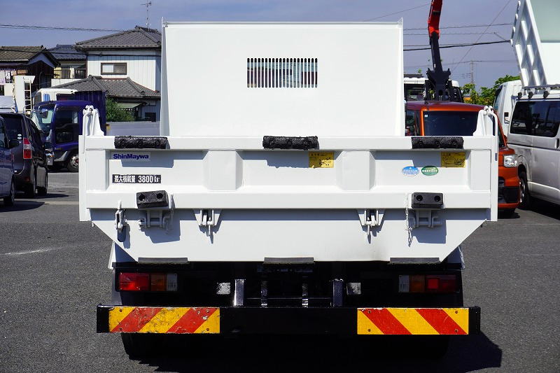 エルフ　「ワイド」　強化　ローダーダンプ　新明和製　一方開　積載３８００ｋｇ　スライド用ラジコン　ＥＴＣ　ダンプピン　ＡＴ車！2
