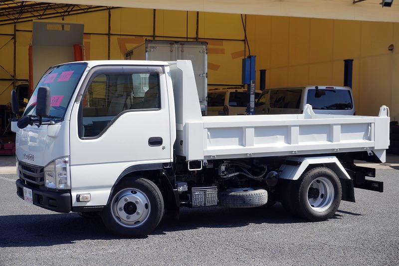 エルフ　「標準幅」　強化　ローダーダンプ　新明和製　三方開　積載３０００ｋｇ　スライド用ラジコン　ダンプピン　ＥＴＣ　坂道発進補助　キーレス　６速ＭＴ！7