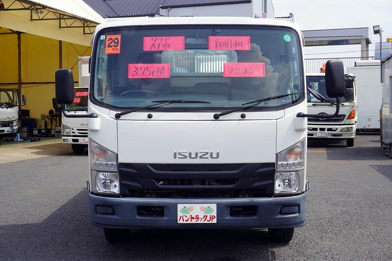 エルフ　「ワイド」　強化　ローダーダンプ　新明和製　一方開　積載３７５０ｋｇ　スライド用ラジコン　ＥＴＣ　ダンプピン　壁面フック３対　ＡＴ車！0
