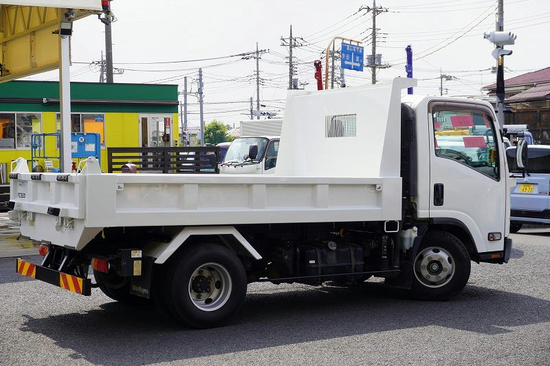 エルフ　「ワイド」　強化　ローダーダンプ　新明和製　一方開　積載３７５０ｋｇ　スライド用ラジコン　ＥＴＣ　ダンプピン　壁面フック３対　ＡＴ車！6