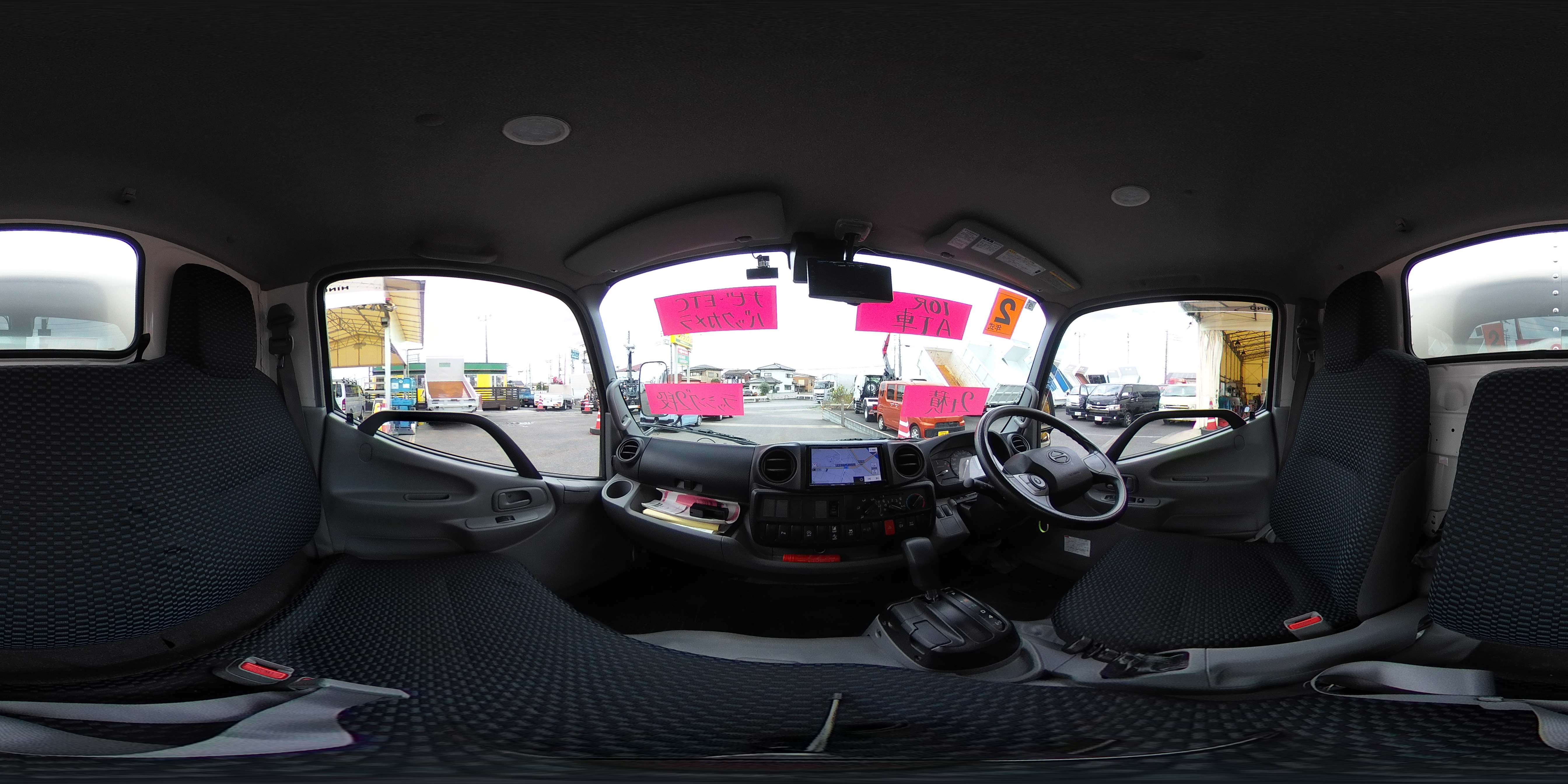 デュトロ　１０尺　アルミバン　積載２０００ｋｇ　ラッシング２段　バックカメラ　社外ナビ　ＥＴＣ２．０　ＬＥＤヘッドライト　電動パーキングブレーキ　クリアランスソナー　９０度ストッパー　全高２．８ｍ以下　パブコ製　ＡＴ車！1