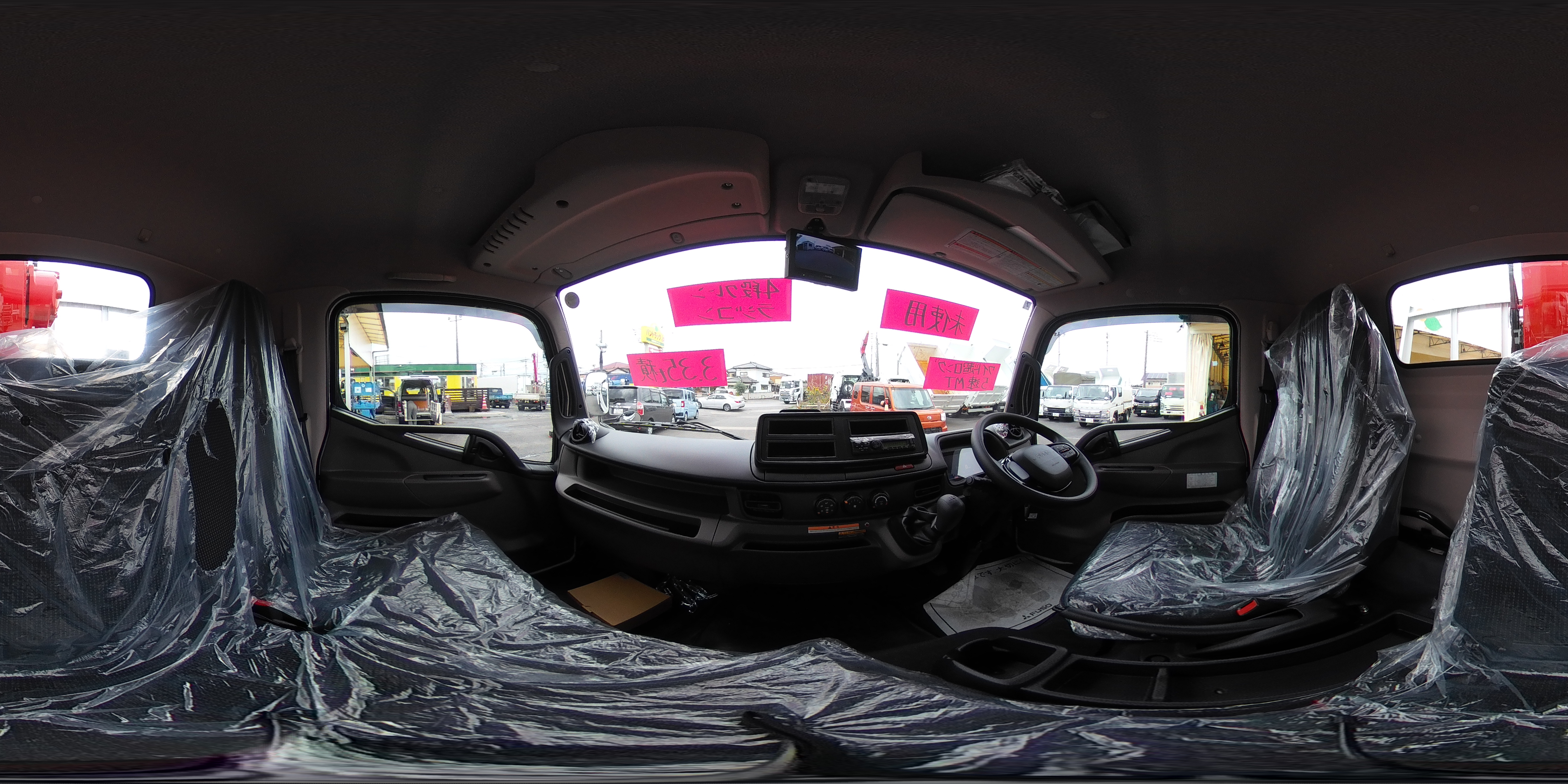 （未使用）　キャンター　「ワイド超ロング」　４段クレーン　積載３３５０ｋｇ　古河ユニック製　ラジコン　フックイン　２．９３ｔ吊　セイコーラック　バックカメラ　ＬＥＤヘッドライト＆ＬＥＤフォグランプ　左電格ミラー　スマートキー　衝突軽減ブレーキ　車線逸脱警報　５速ＭＴ！車検「Ｒ９年７月まで！」0