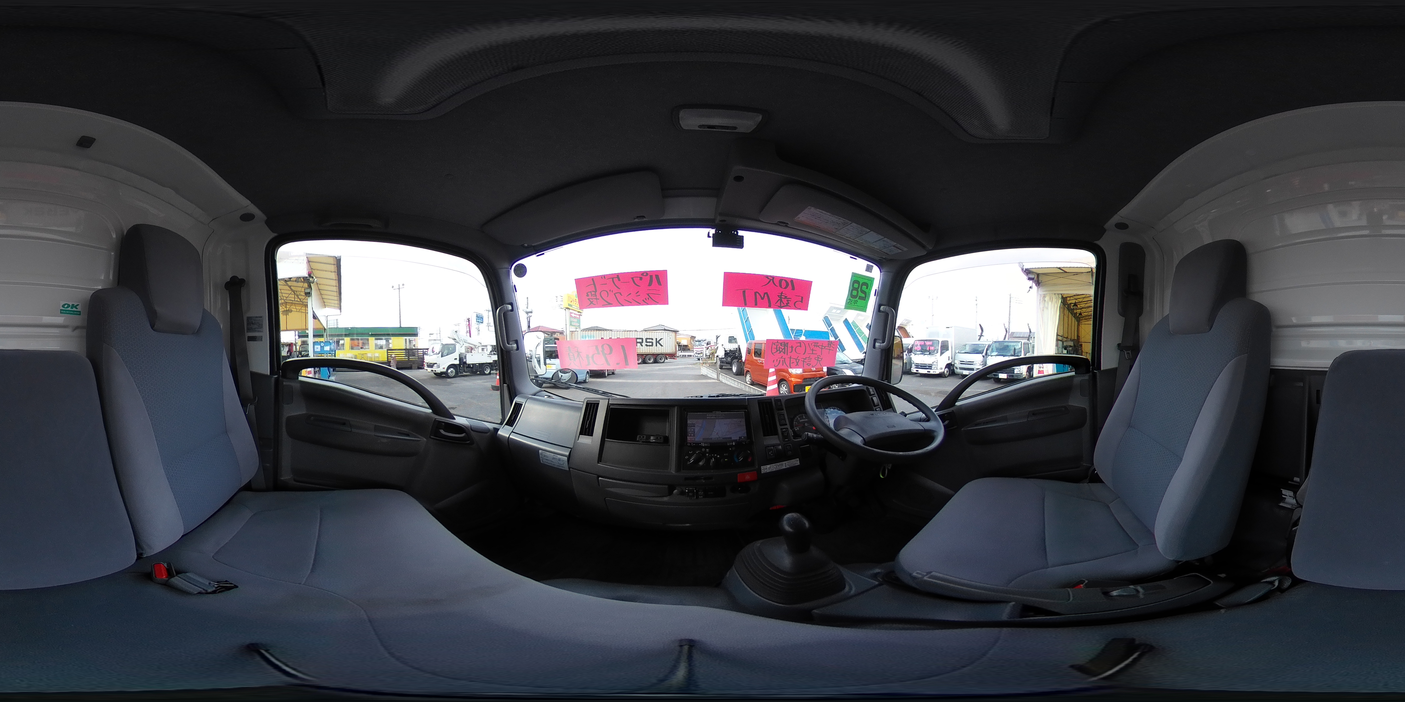 エルフ 10尺 アルミバン 積載1950kg リア観音扉 アーム式大型パワーゲート ラッシング2段 荷台シマ板張り 左電格ミラー 坂道発進補助 バックカメラ 社外ナビ フルセグTV ETC2.0 キーレス フォグランプ 日本フルハーフ製 5速MT!準中型(5トン限定)免許対応!希少車!!0