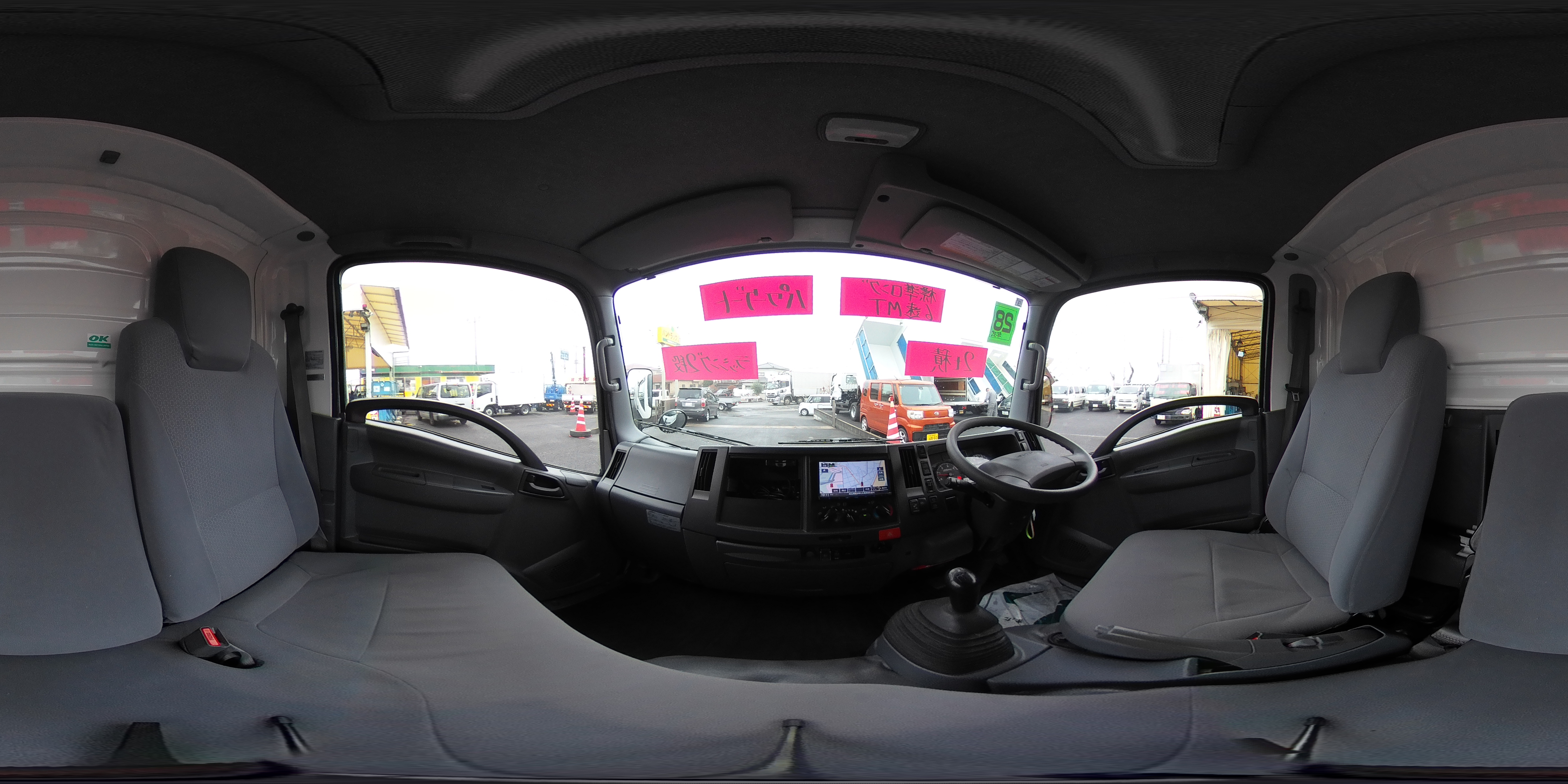 エルフ　「標準幅　ロング」　アルミバン　積載２０００ｋｇ　跳ね上げ式パワーゲート　ラッシング２段　導風板　左電格ミラー　坂道発進補助　バックカメラ　ＥＴＣ　社外ナビ　フォグランプ　日本フルハーフ製　６速ＭＴ！0