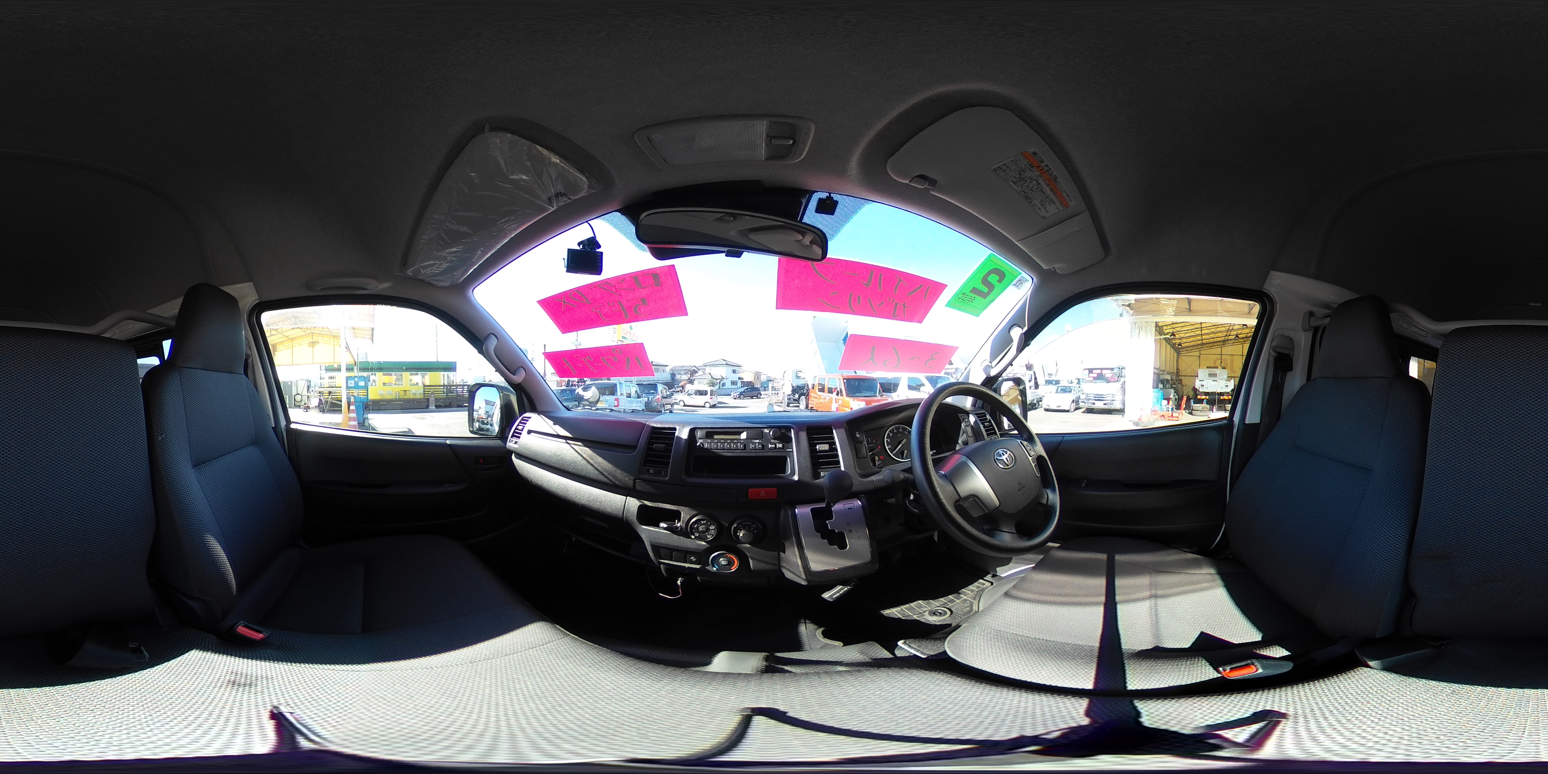 ハイエース　ロング　ＤＸ　５ドア　「ハイルーフ」　ガソリン車　３～６人乗り　トヨタ車体製パワーゲート　ＥＴＣ　電動格納ミラー　キーレス　衝突軽減ブレーキ　車線逸脱警報　ワンオーナー！ＡＴ車！1