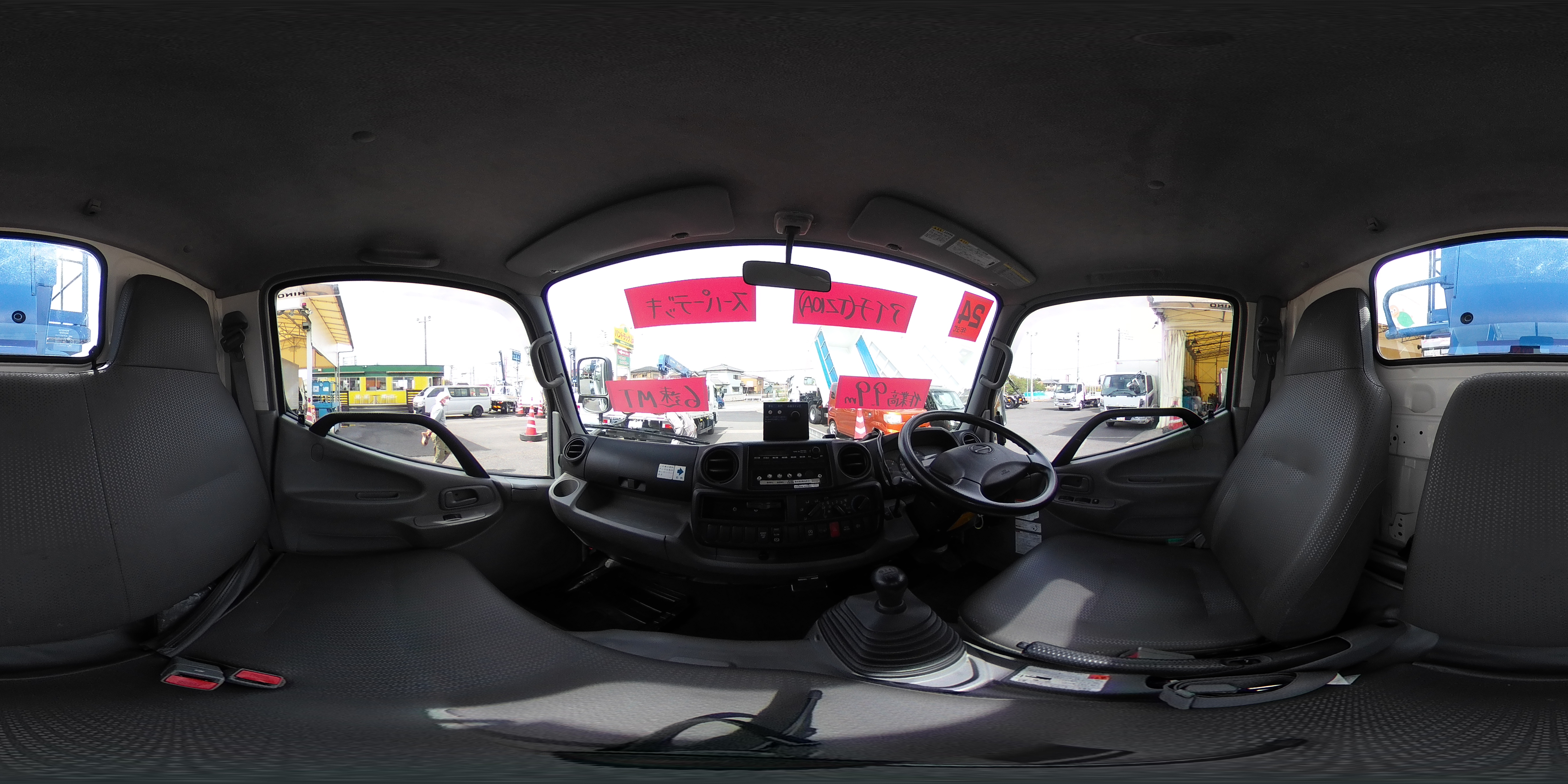 デュトロ　高所作業車　アイチ製（ＴＺ１０Ａ）　スーパーデッキ　重荷重型　最大地上高９．９ｍ　鉄製バケット　バケット積載荷重１０００ｋｇ　ローラージャッキ　ブーム自動格納　アワーメーター：２５４４ｈ　左電格ミラー　坂道発進補助　ＥＴＣ　６速ＭＴ！0